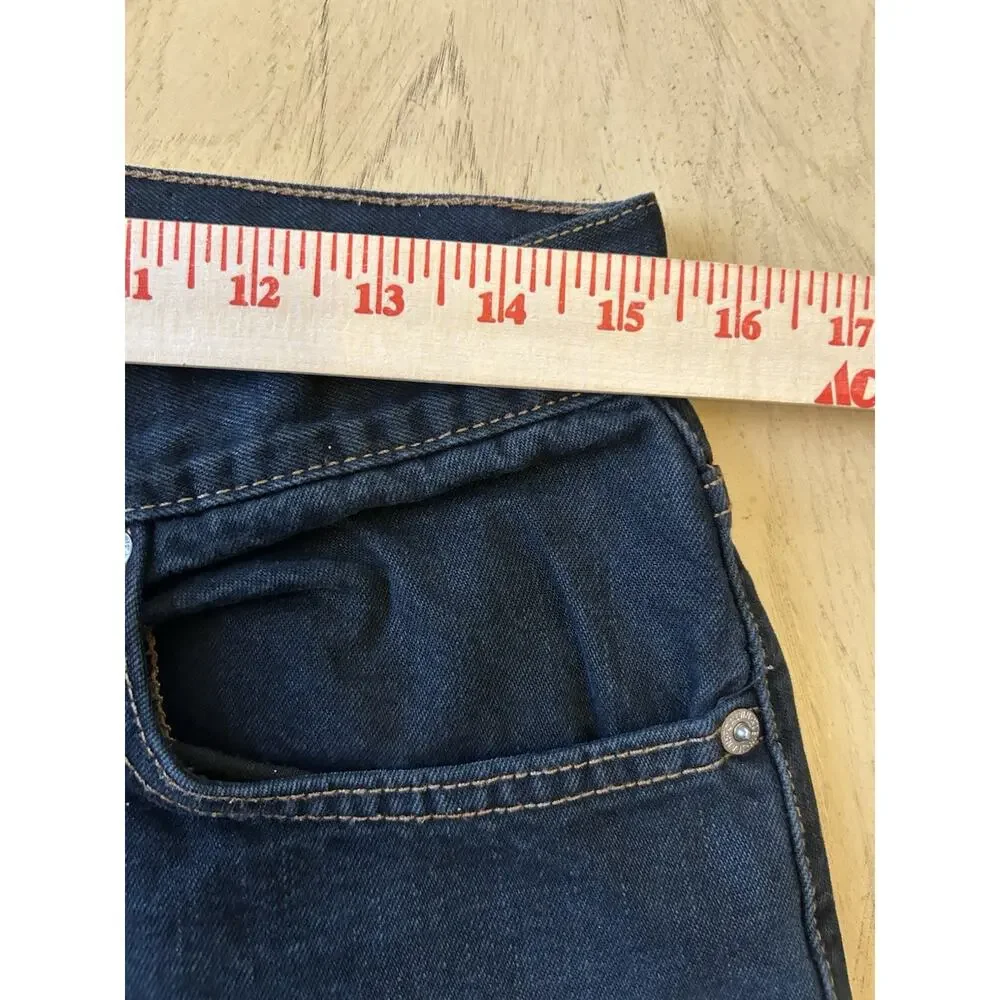 VTG Calvin Klein Jeans Women 8 Black Faded High Rise Dark Wash 90s Denim Y2K